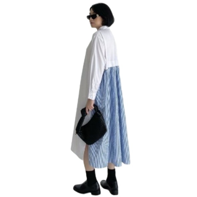 Trick & Tricky Two Tone Long Shirt 1